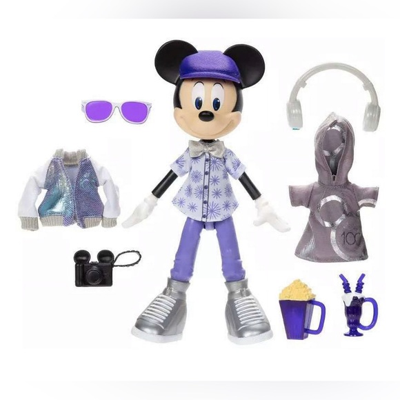 Disney 100 Mickey Mouse Doll and Accessories - Picture 1 of 4